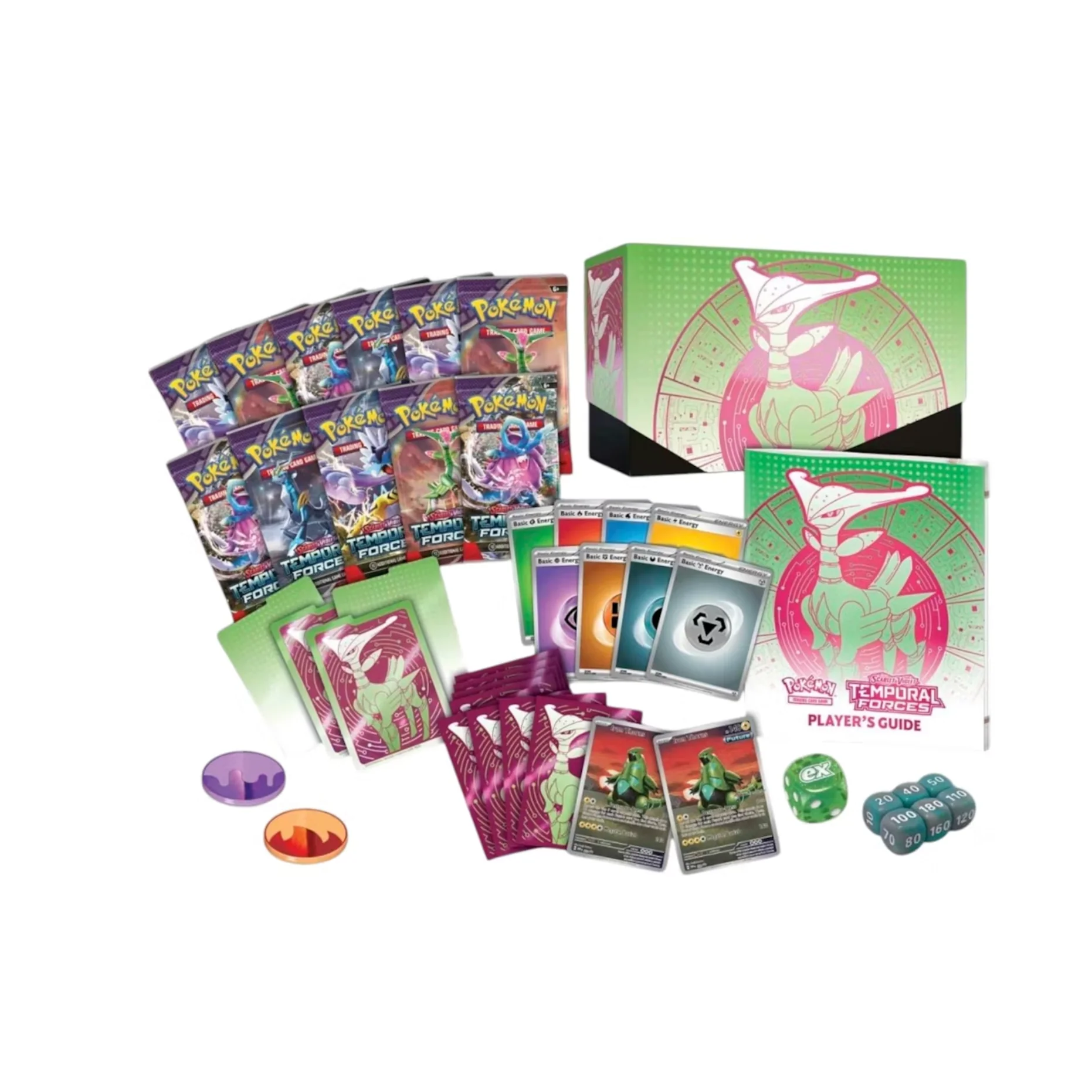 2024 Pokémon Scarlet & Violet Temporal Forces (Iron Leaves)Pokemon Center Elite Trainer Box - Image 2