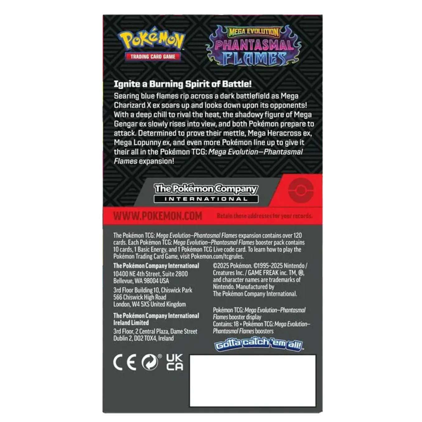 2025 Pokémon Mega Evolution Phantasmal Flames Half Booster Box - Image 3