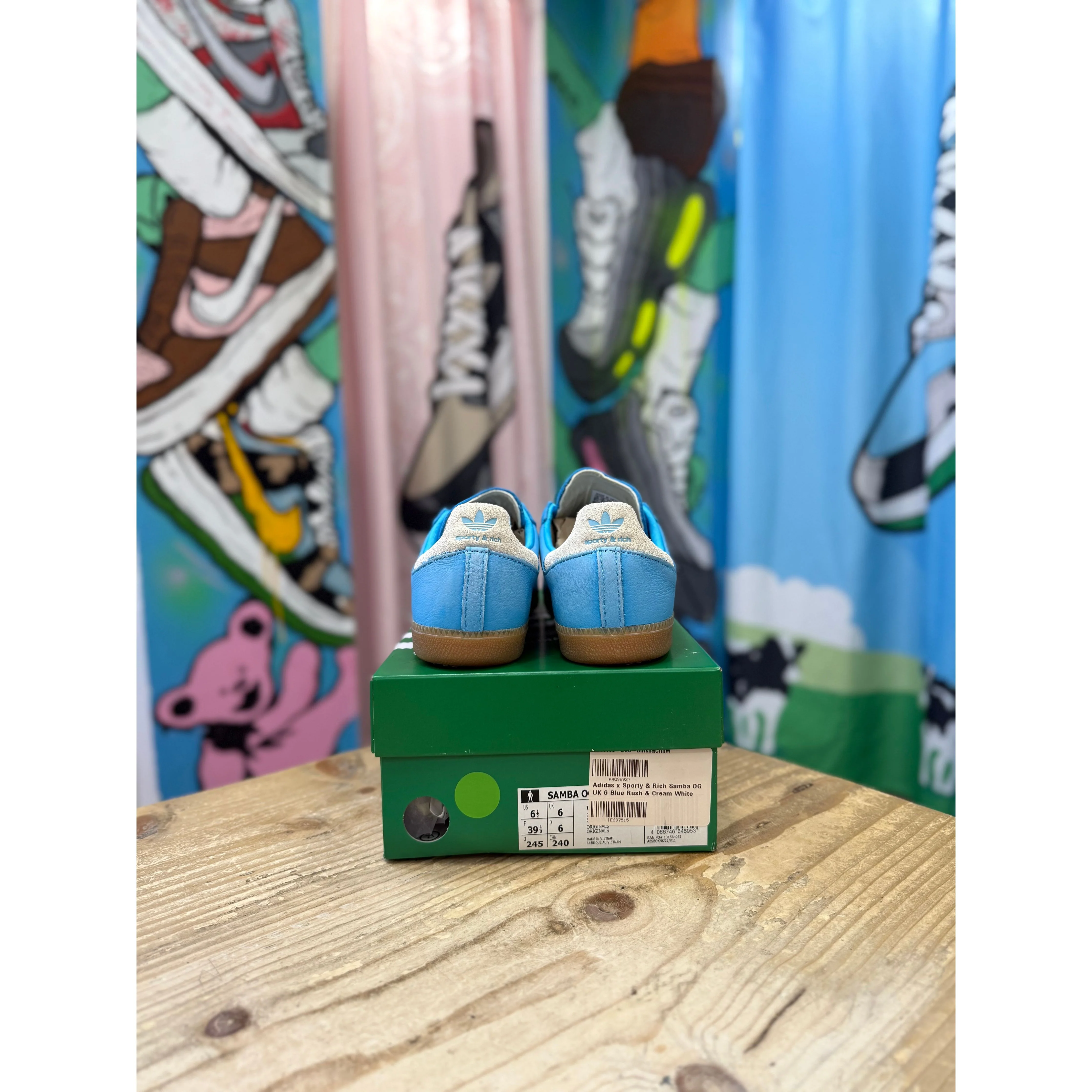 Adidas Samba OG Sporty and Rich Blue Rush UK 6 - Image 4