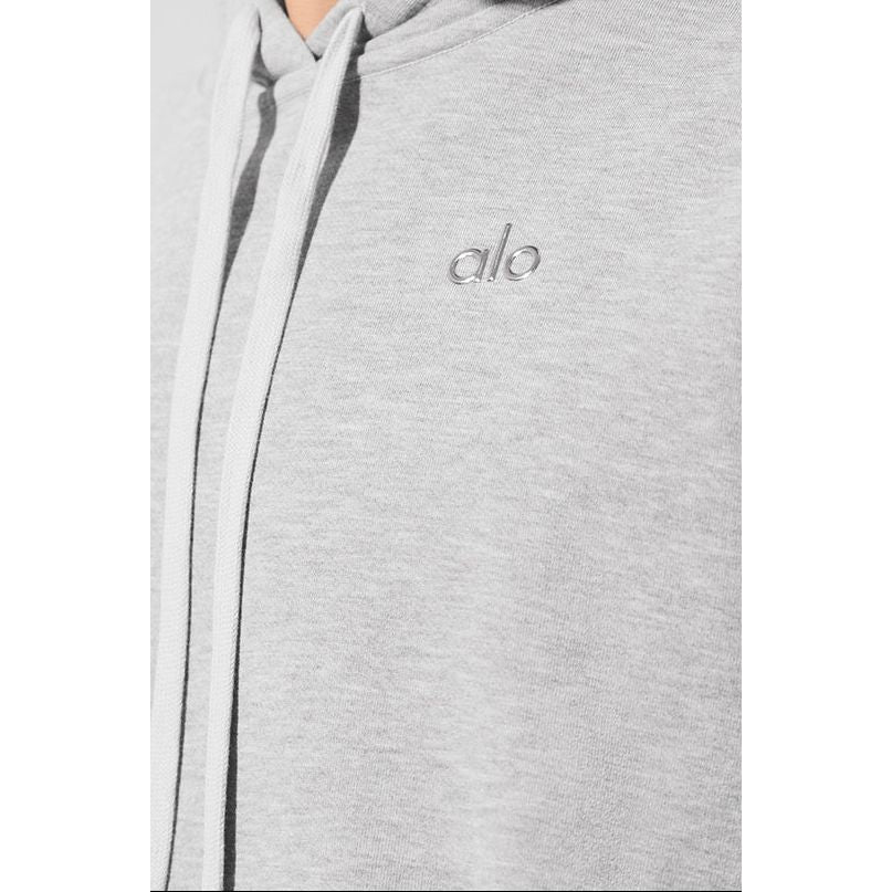 Alo Accolade Hoodie Athletic Heather Grey - Image 3