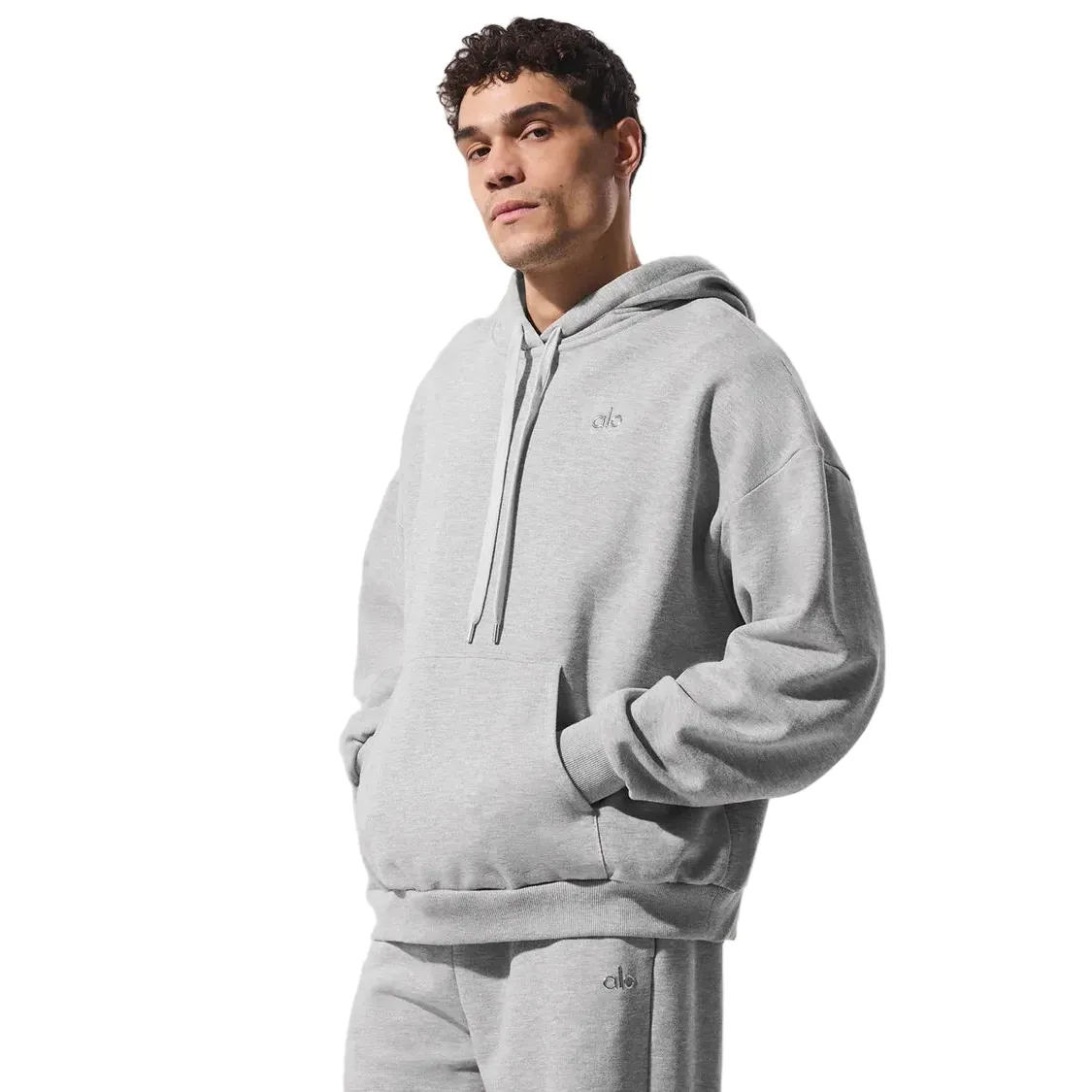 Alo Accolade Hoodie Athletic Heather Grey - Image 4