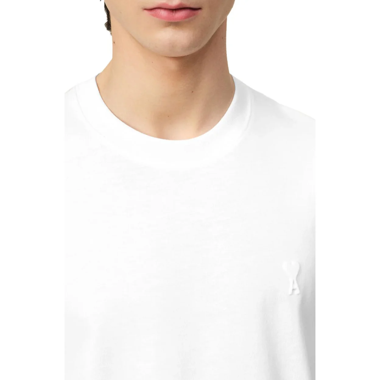 Ami Paris Ami de Coeur Organic Cotton T-Shirt White - Image 4