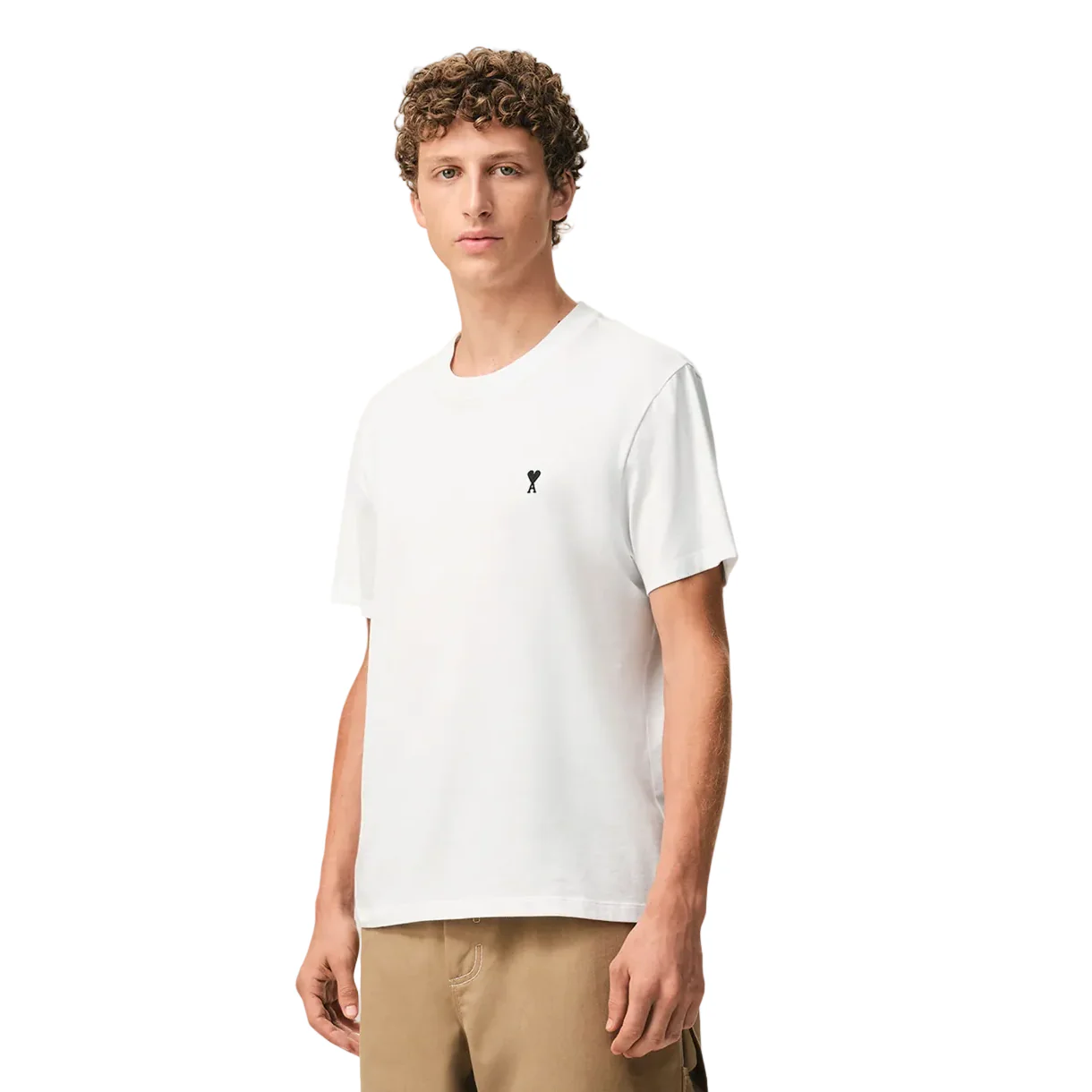 Ami Paris Ami de Coeur Cotton T-Shirt White/Black - Image 4