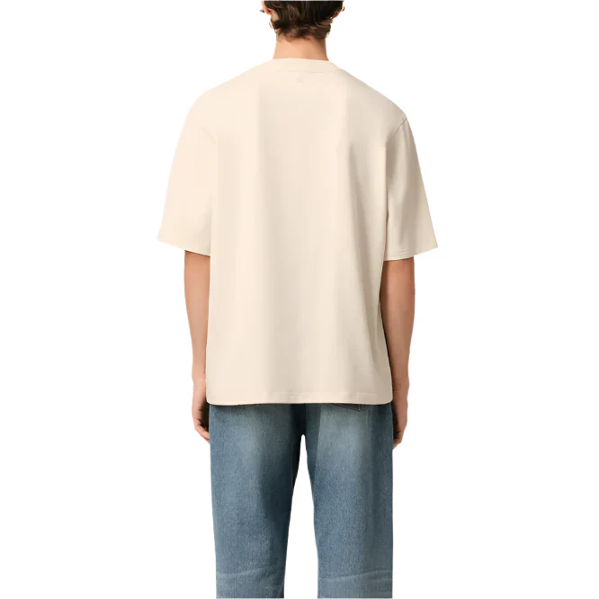 AMI Paris Ami de Coeur Patch T-Shirt Beige - Image 3