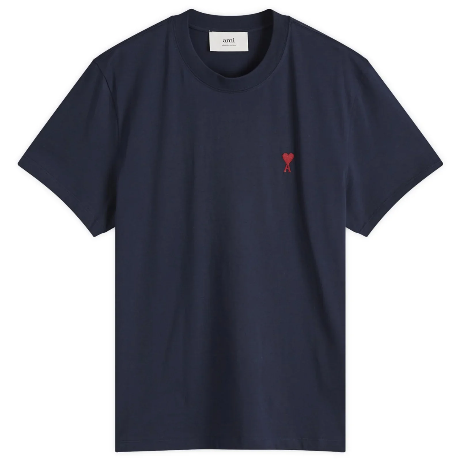 Ami Paris Ami De Coeur T-Shirt Navy Red
