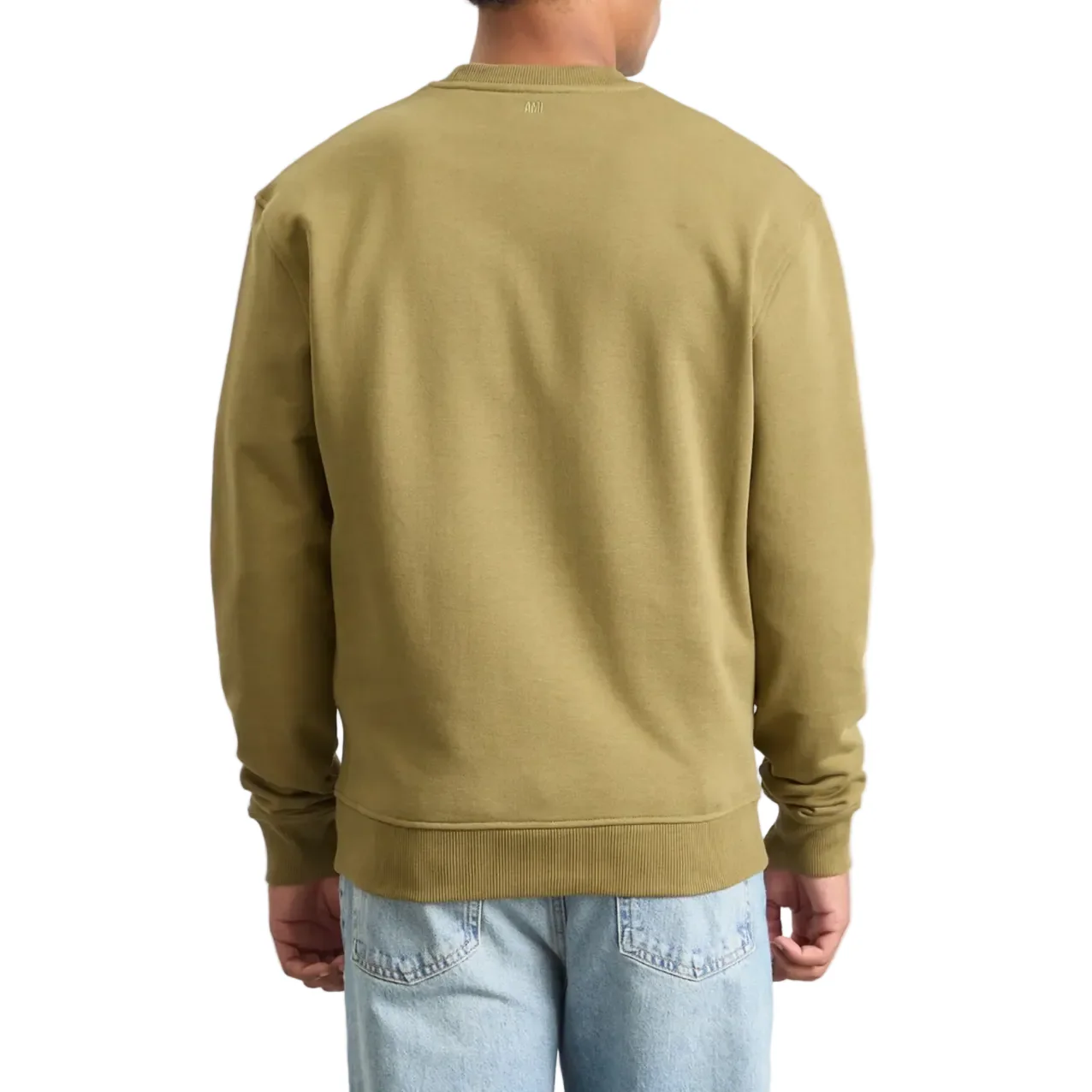 AMI Paris Ami De Couer Crewneck Sweatshirt Bronze - Image 3