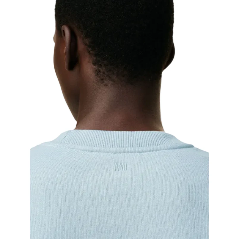 Ami Paris Ami De Couer Crewneck Sweatshirt Ciel - Image 3