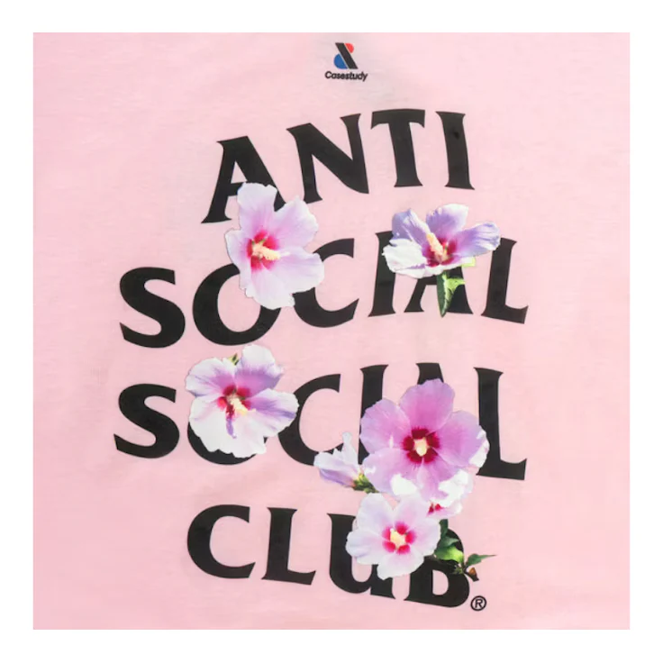 Anti Social Social Club Case Study Mugunghwa T-shirt Pink - Image 2