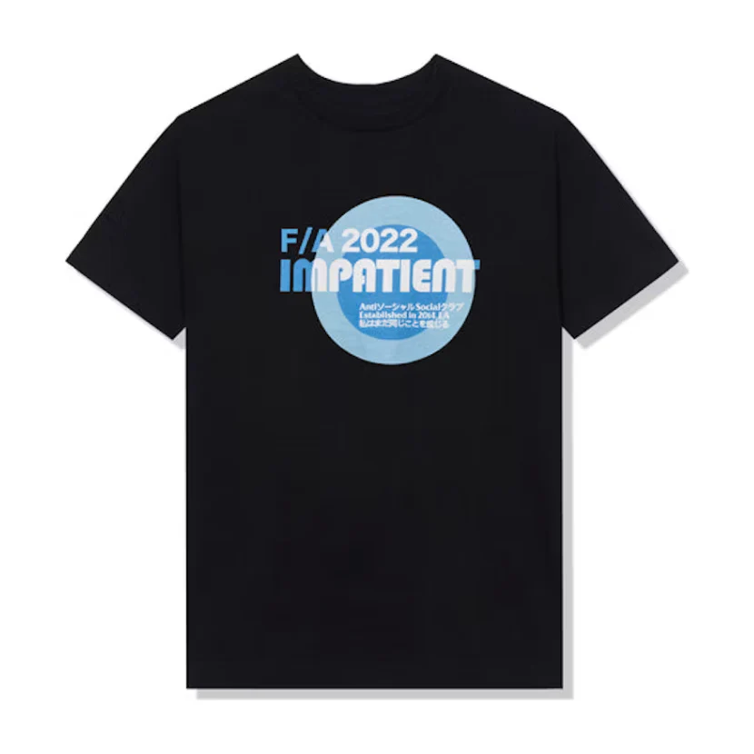 Anti Social Social Club Impatient T-shirt Black - Image 2