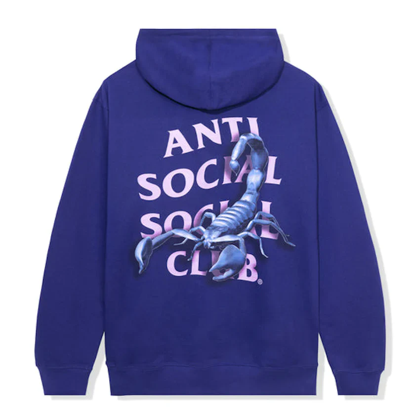 Anti Social Social Club Moodsting Hoodie Purple - Image 2