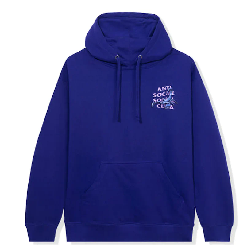 Anti Social Social Club Moodsting Hoodie Purple - Image 3