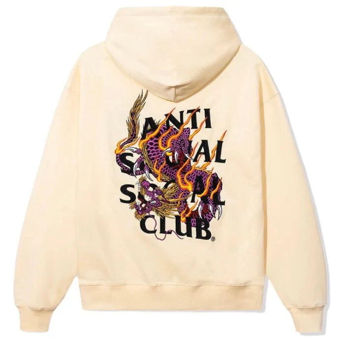 Anti Social Social Club Quivering Liquids Hoodie Ecru