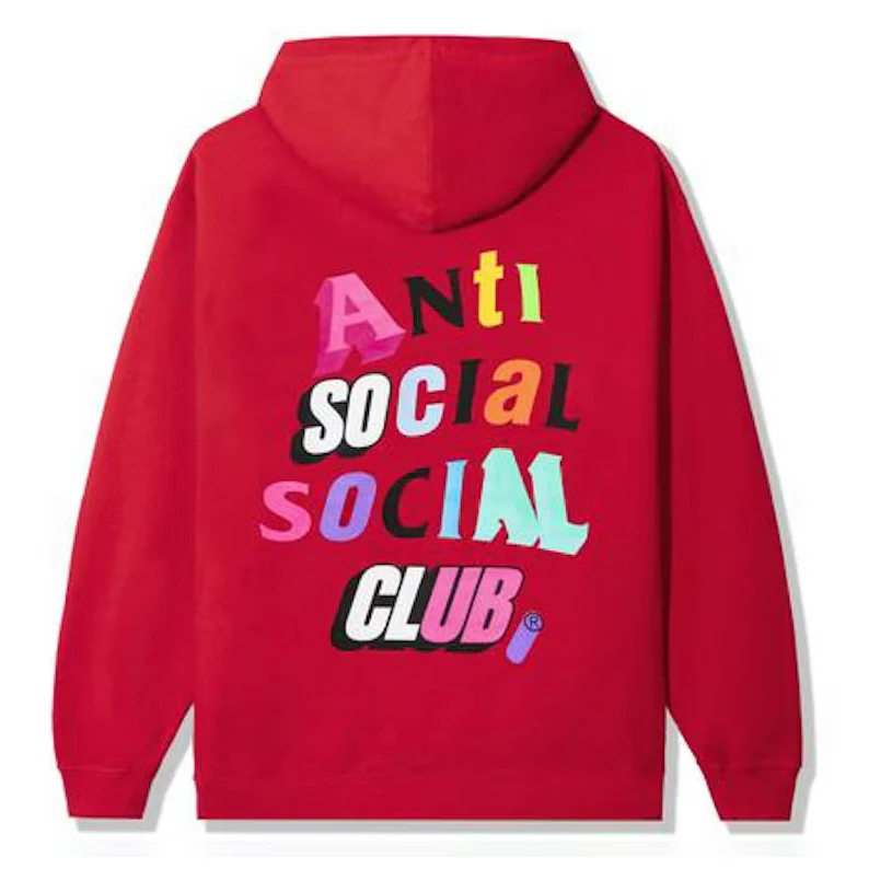 Anti Social Social Club The Real Me Hoodie - Red - Image 2