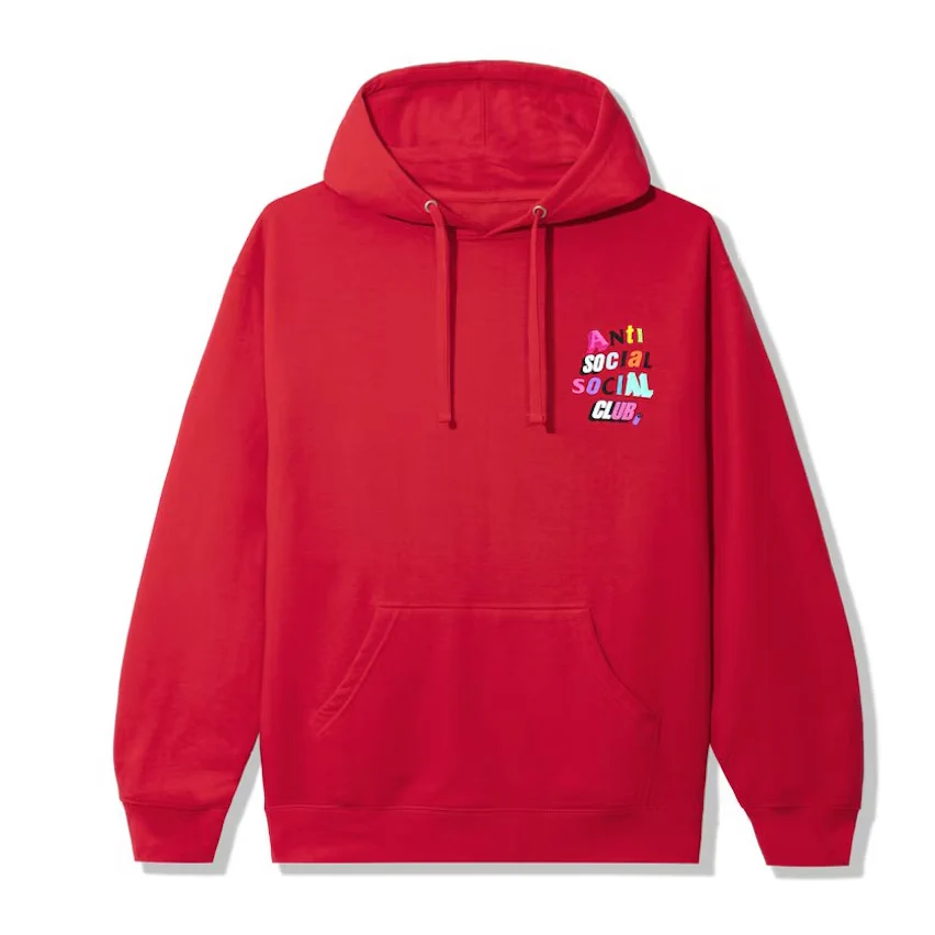Anti Social Social Club The Real Me Hoodie - Red - Image 3