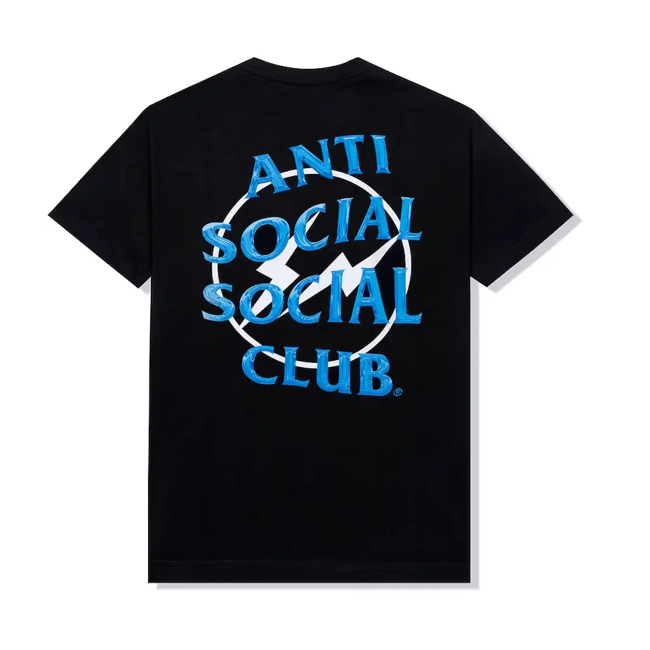Anti Social Social Club x Fragment Precious Petals Tee (FW22) Black Blue - Image 3