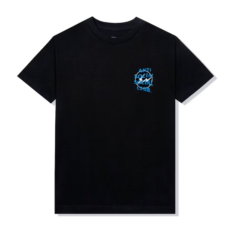 Anti Social Social Club x Fragment Precious Petals Tee (FW22) Black Blue - Image 4