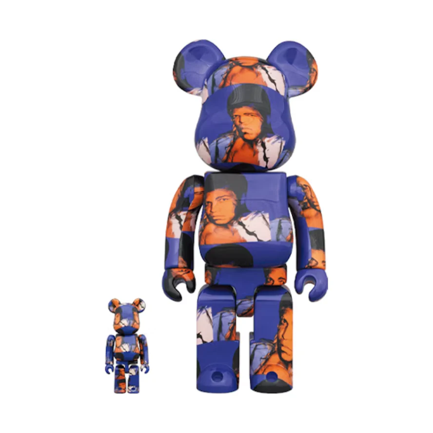 Bearbrick Andy Warhol's Muhammad Ali 100% & 400% Set