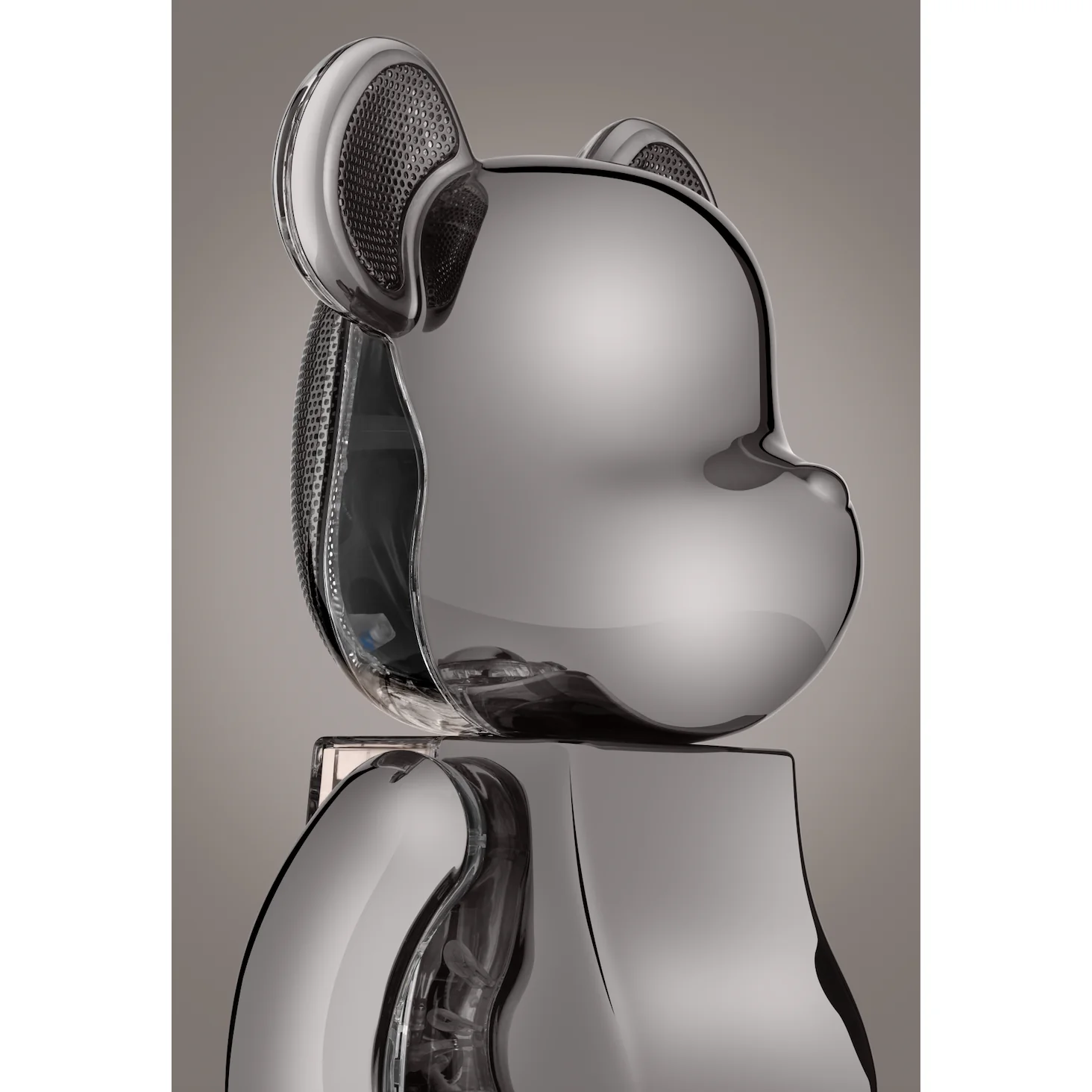 Bearbrick Audio Chrome Metals Platinum - Image 6
