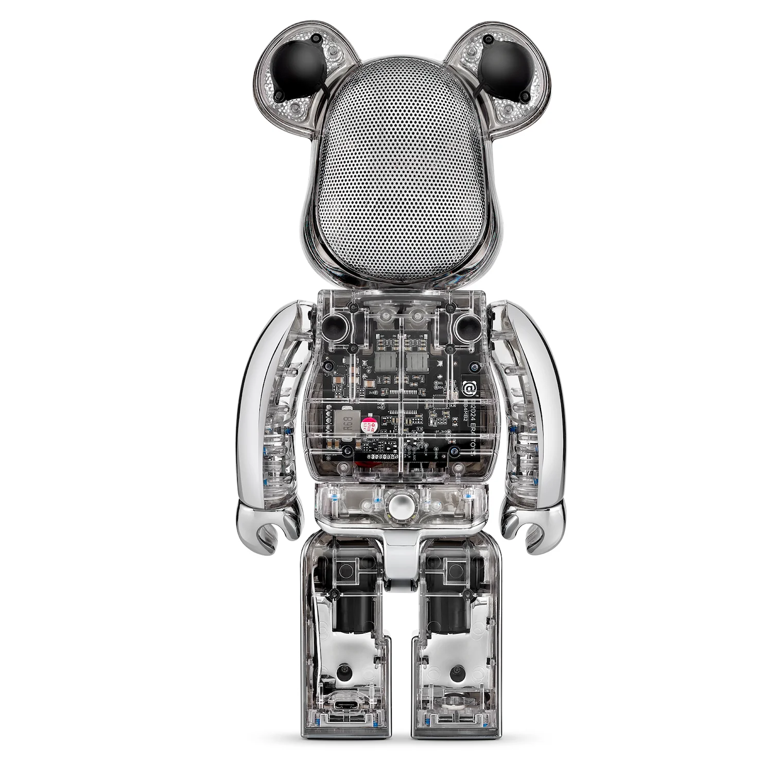 Bearbrick Audio Chrome Metals Silver - Image 2