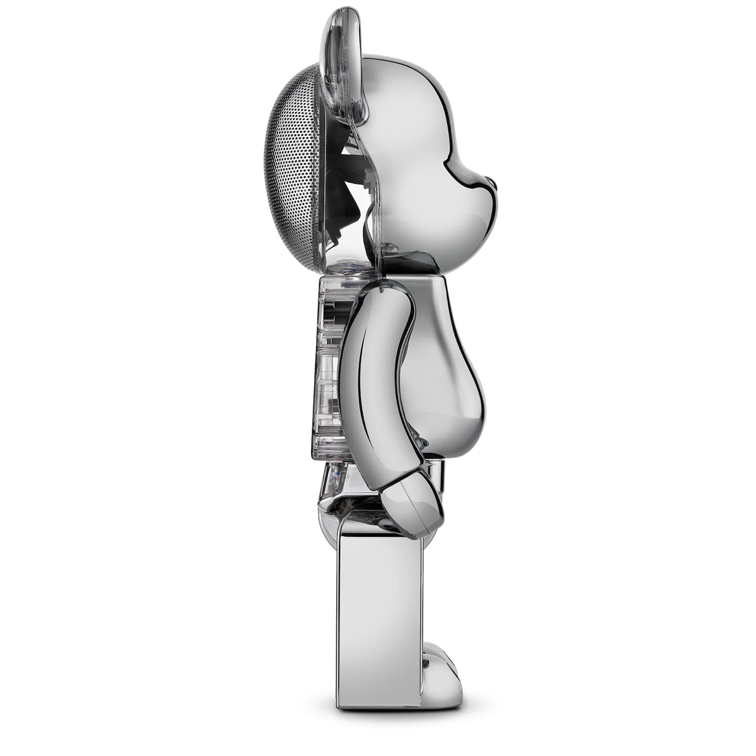 Bearbrick Audio Chrome Metals Silver - Image 3