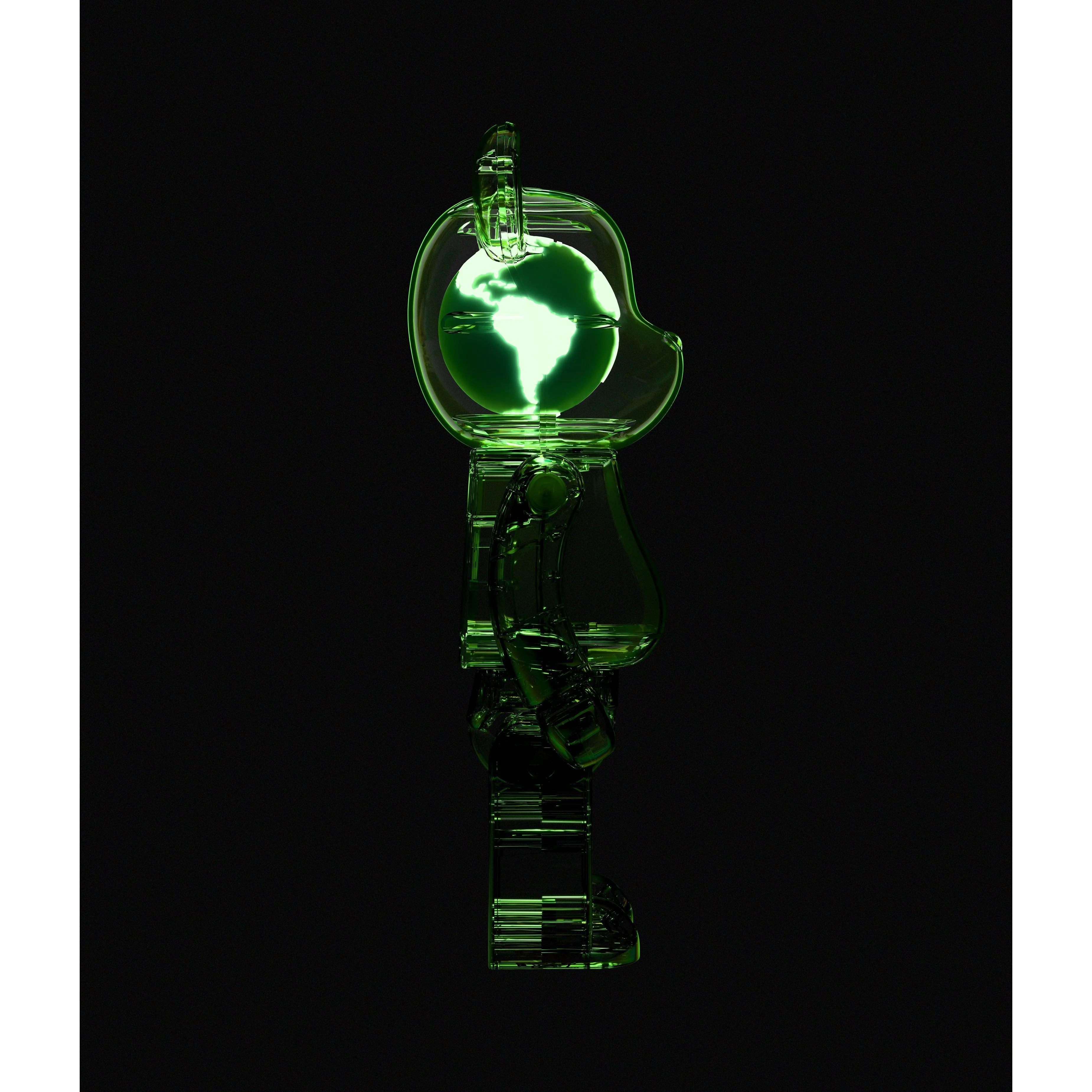 Bearbrick GEO Earth 100% & 400% Set - Image 2