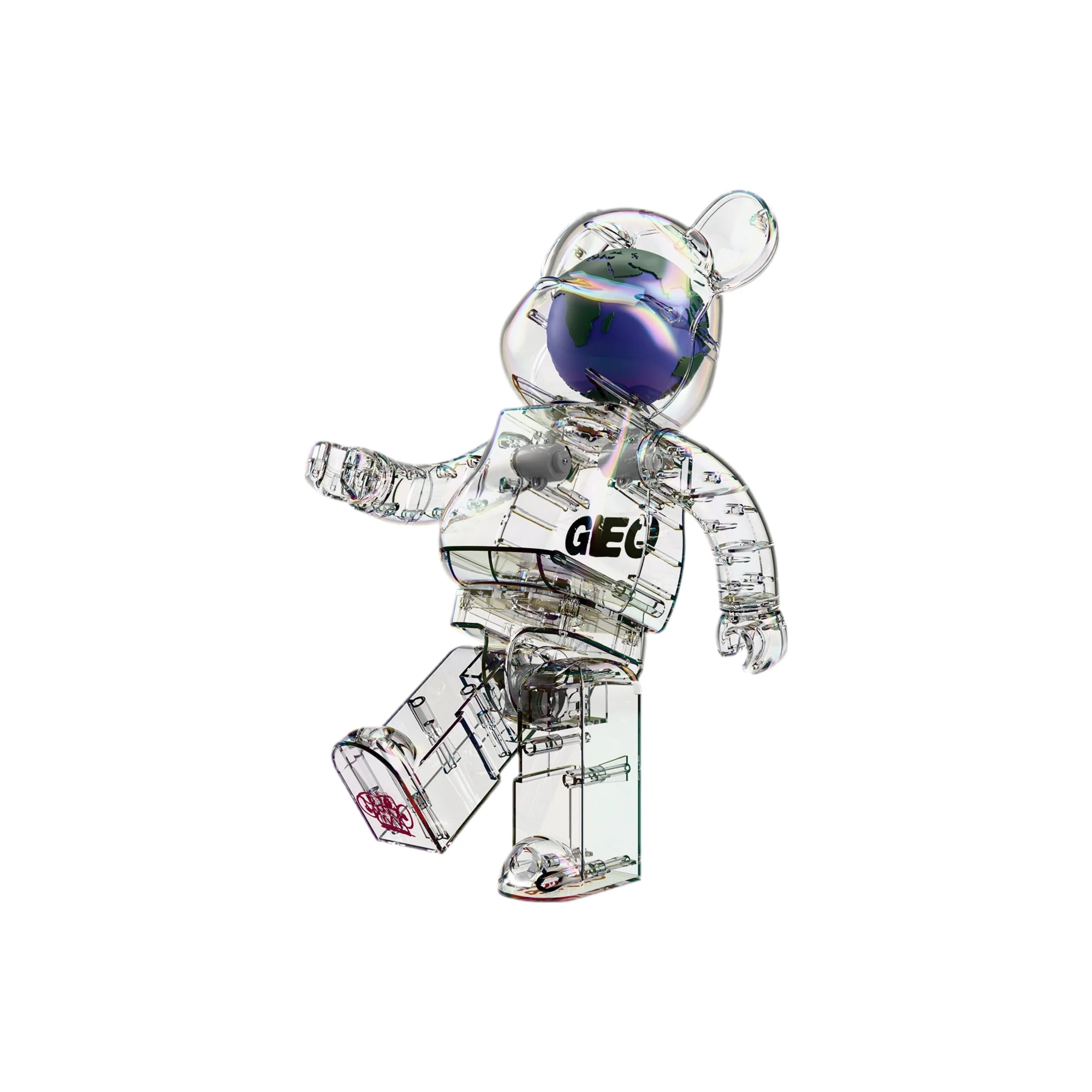 Bearbrick GEO Earth 100% & 400% Set - Image 3