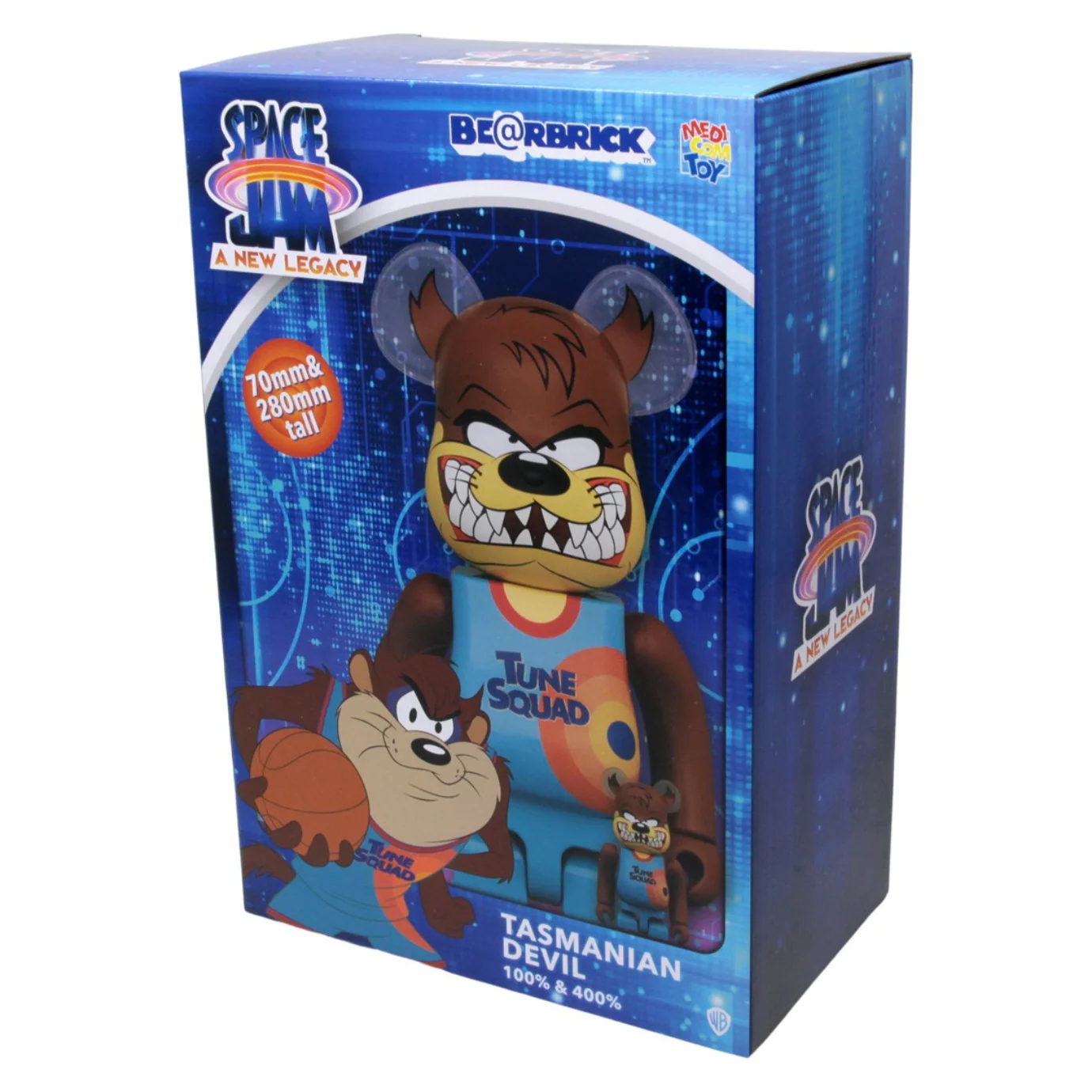 Bearbrick Space Jam: A New Legacy Tasmanian Devil 100% & 400% Set - Image 2