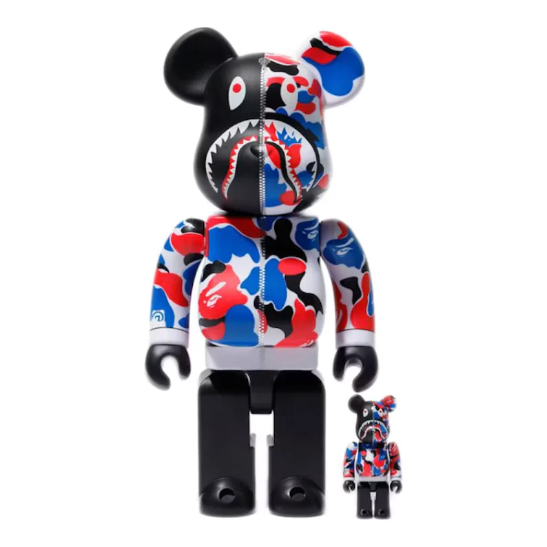 Bearbrick x Bape Shark London Store 100% & 400% Set