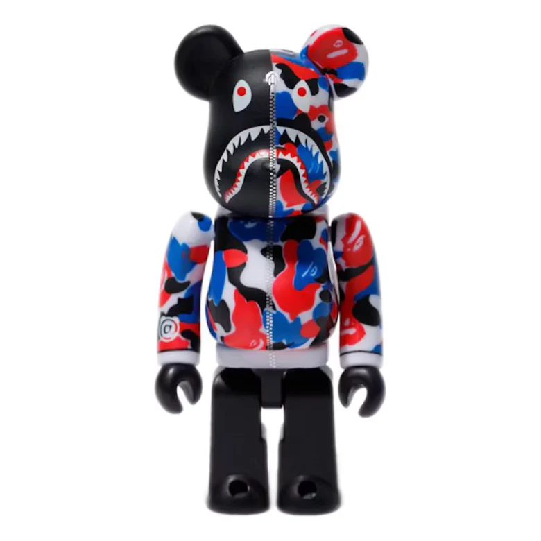 Bearbrick x Bape Shark London Store 100% & 400% Set - Image 3