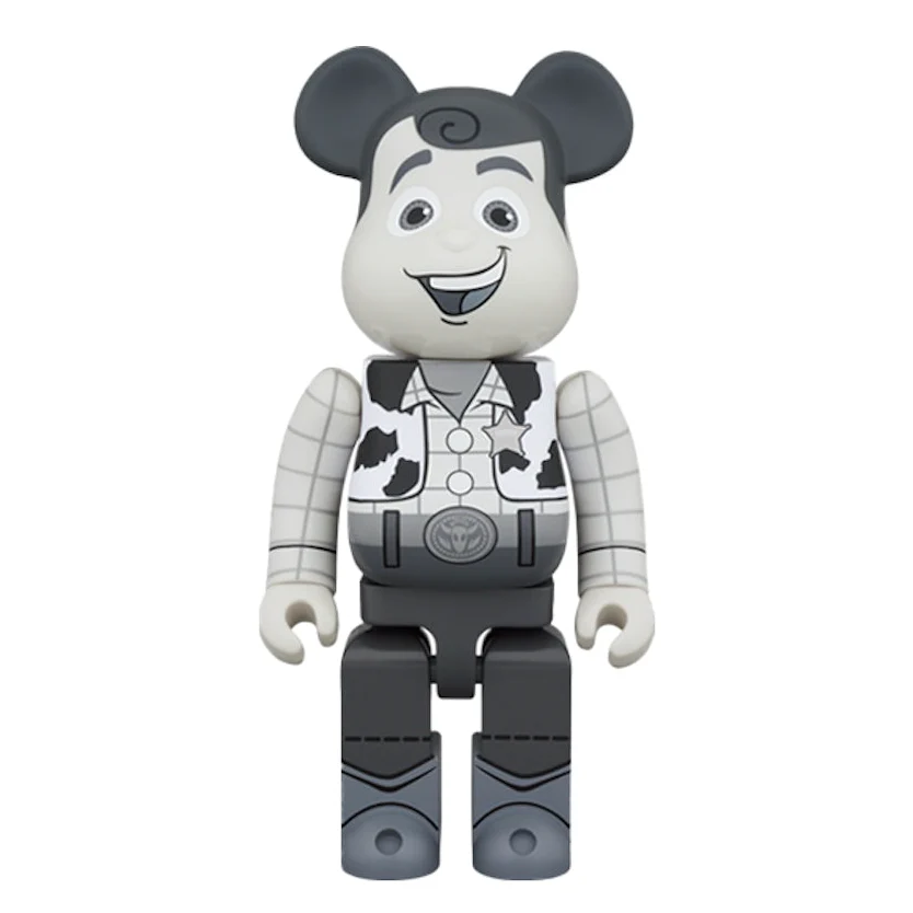 Bearbrick x Disney Woody 1000% B&W Ver. - Image 3