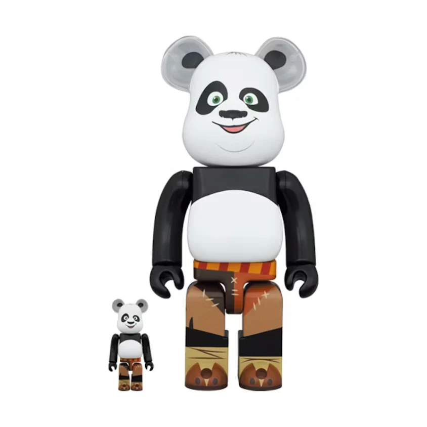 Bearbrick x Kung Fu Panda 100% & 400% Set