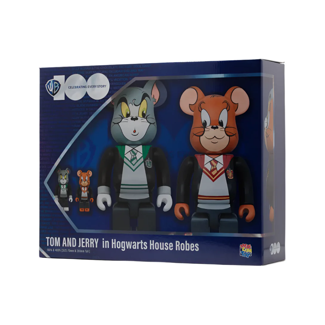 Bearbrick x Tom and Jerry in Hogwarts House Robes 100% & 400% 4-Pc Set - Image 4