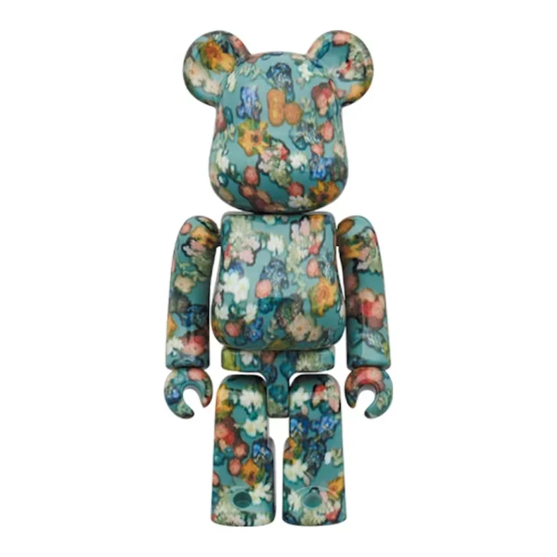 Bearbrick x Van Gogh Museum Floral Pattern 50th Anniversary 100% & 400% Set - Image 2