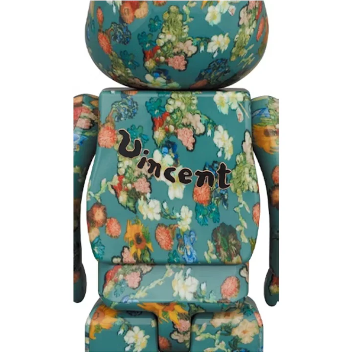 Bearbrick x Van Gogh Museum Floral Pattern 50th Anniversary 100% & 400% Set - Image 3