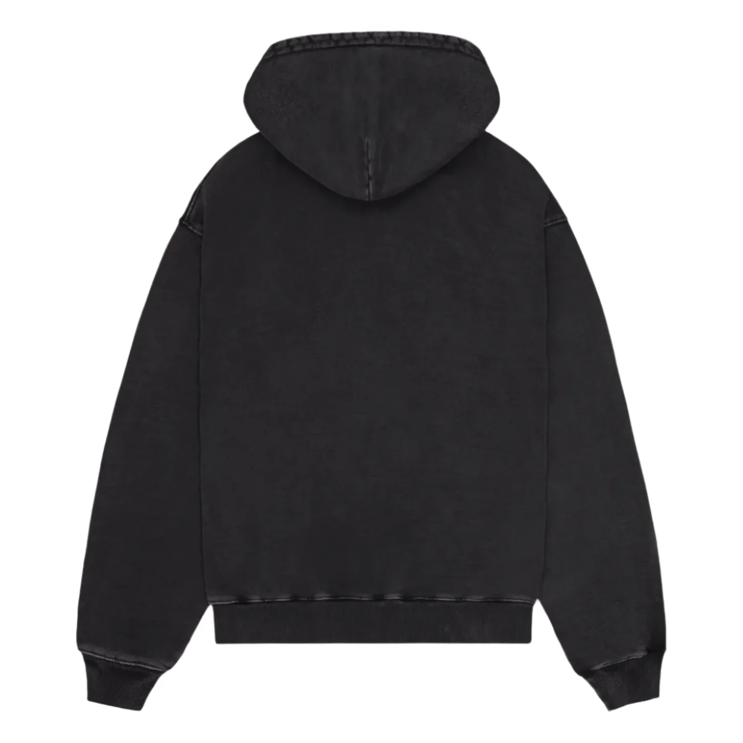 Broken Planet Basics Washed Midnight Black Hoodie - Image 2