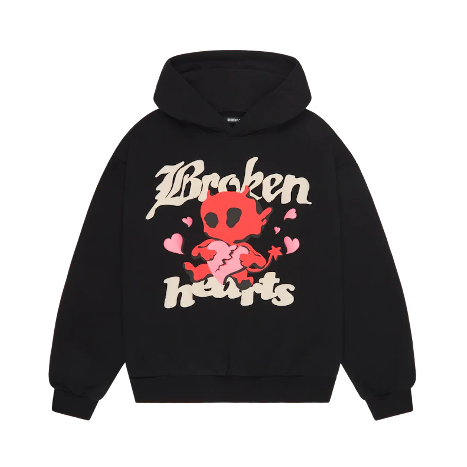 Broken Planet Broken Hearts Hoodie Midnight Black - Image 2