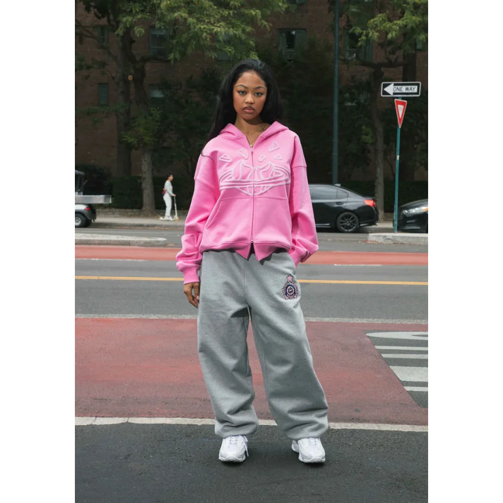 Broken Planet Cuffed Sweatpants Heather Grey - Image 4