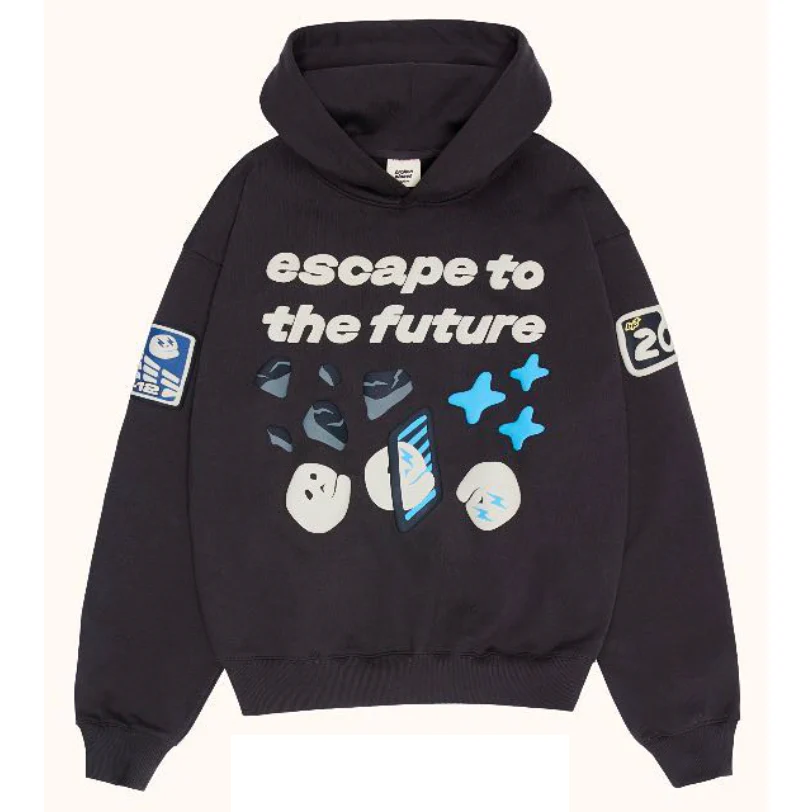 Broken Planet Escape To The Future Hoodie Black - Image 5