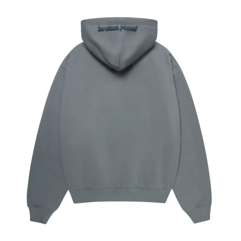 Broken Planet Falling Stars Hoodie Dark Gray - Image 2