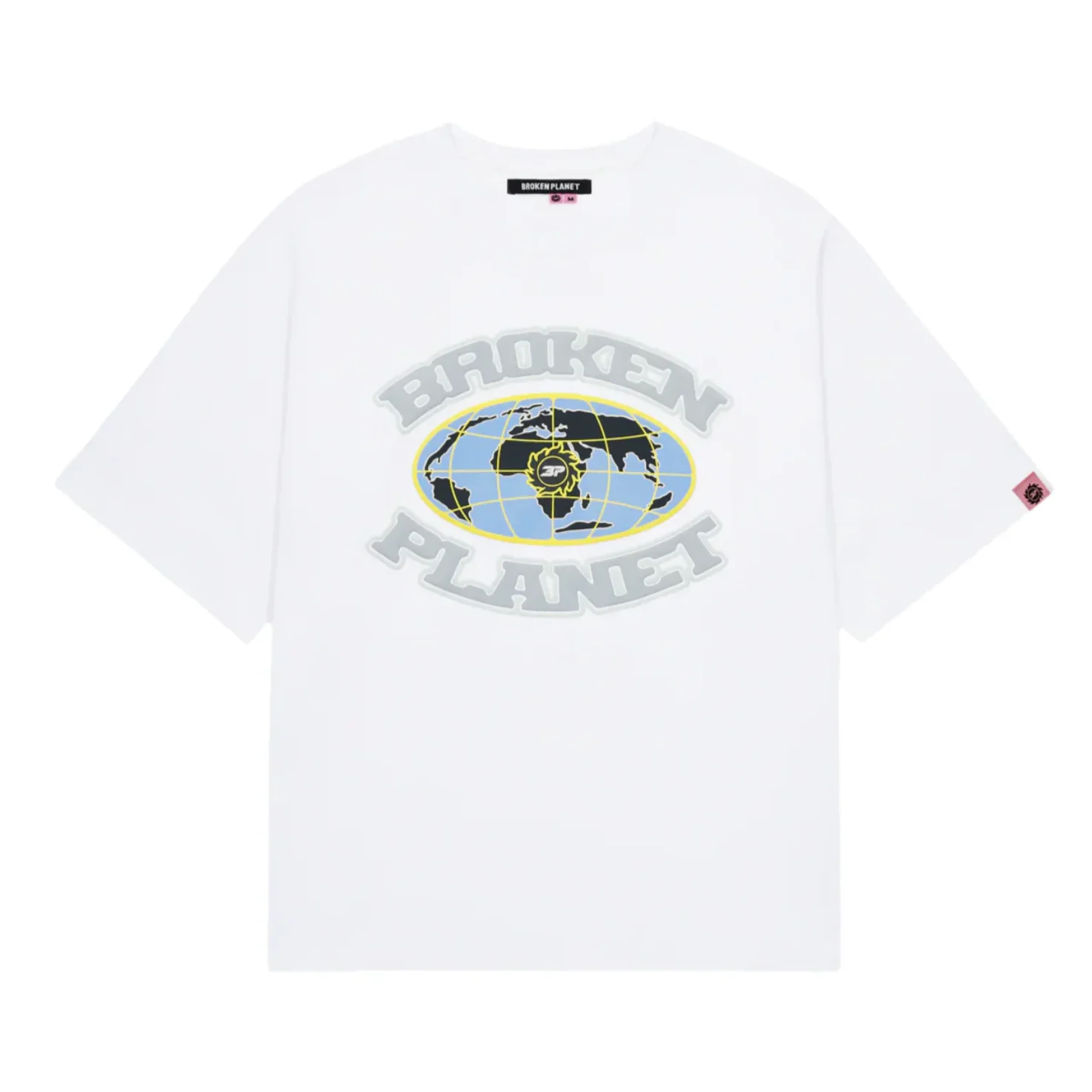 BROKEN PLANET GRID TEE WHITE
