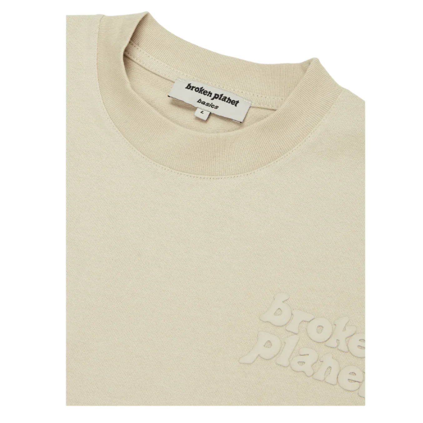 Broken Planet Market Basics T-Shirt Bone White - Image 3