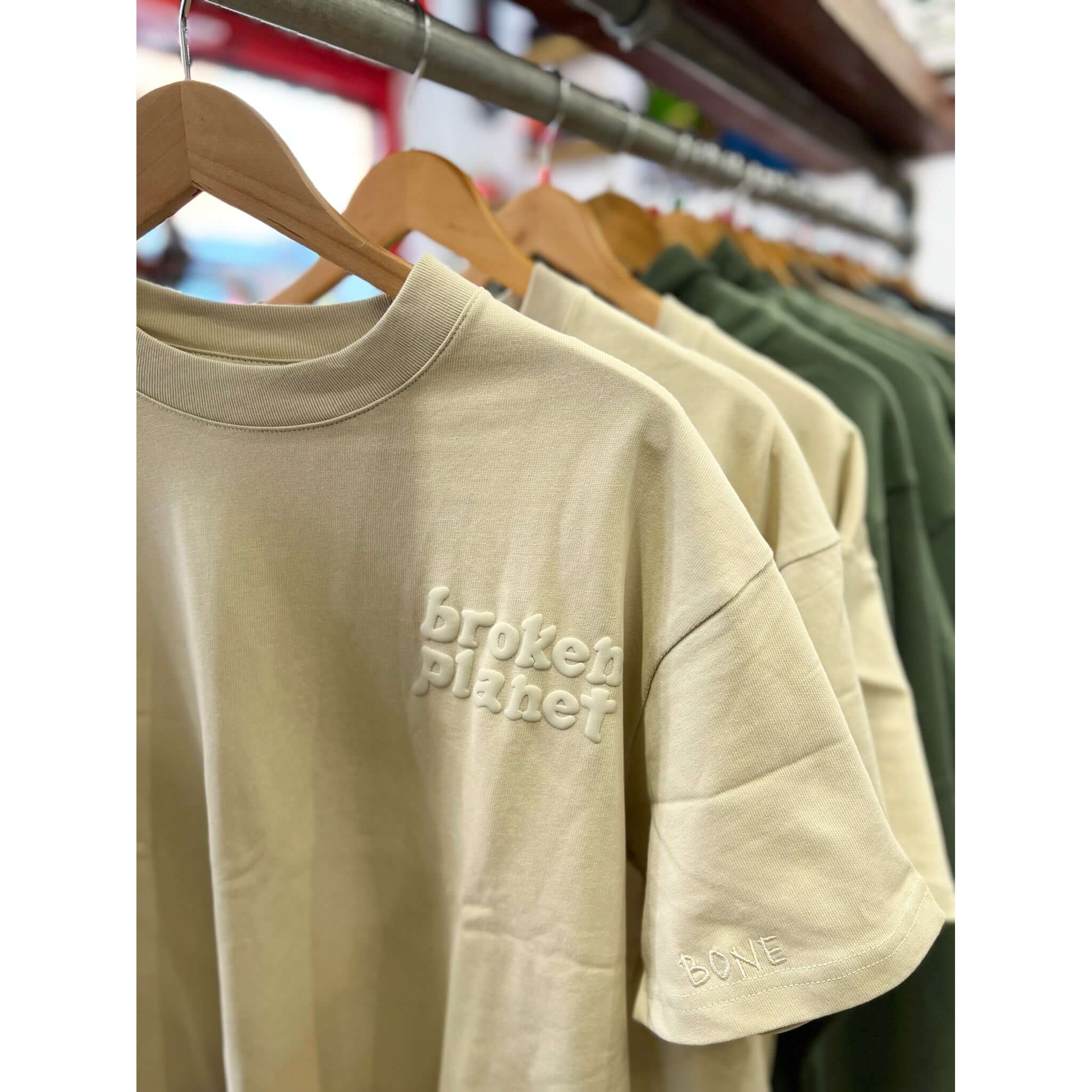Broken Planet Market Basics T-Shirt Bone White - Image 4