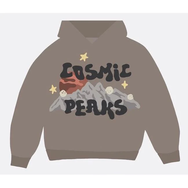Broken Planet Market Cosmic Peaks Hoodie Cinder Brown - Image 4