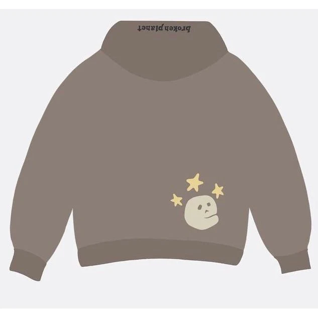 Broken Planet Market Cosmic Peaks Hoodie Cinder Brown - Image 5