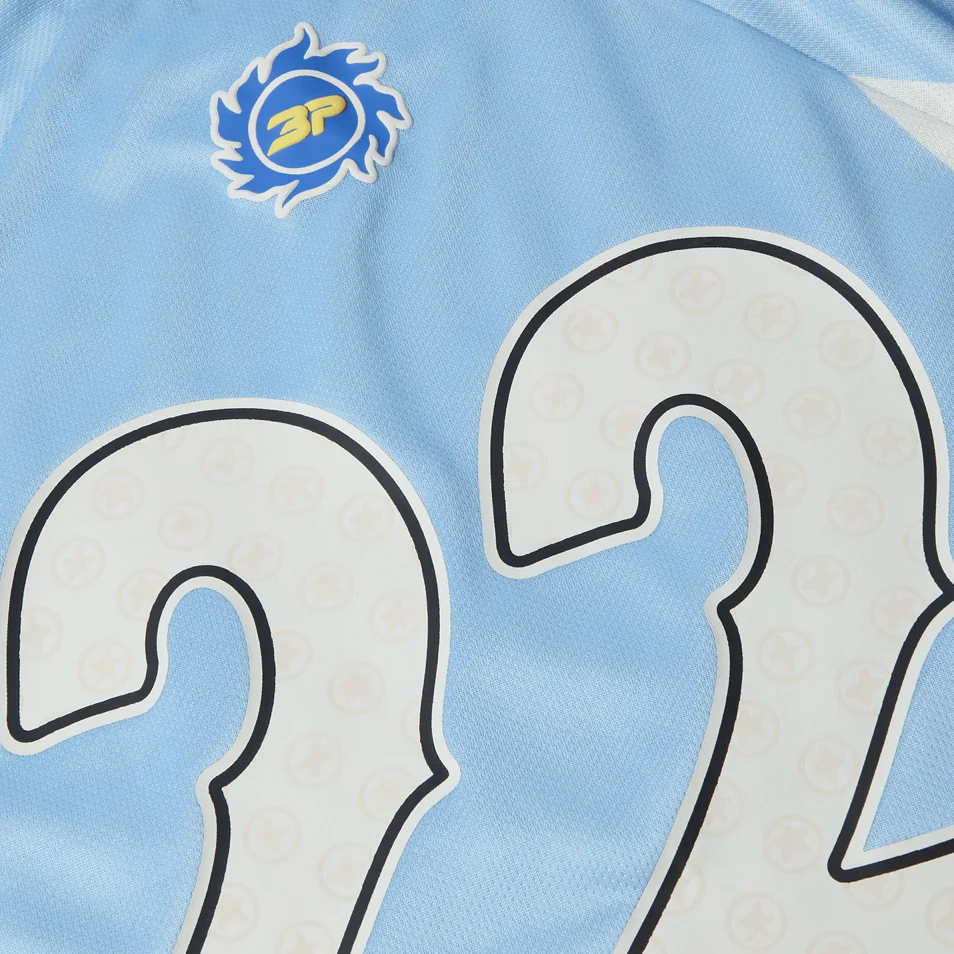 Broken Planet Market Football Jersey Light Blue - Image 3