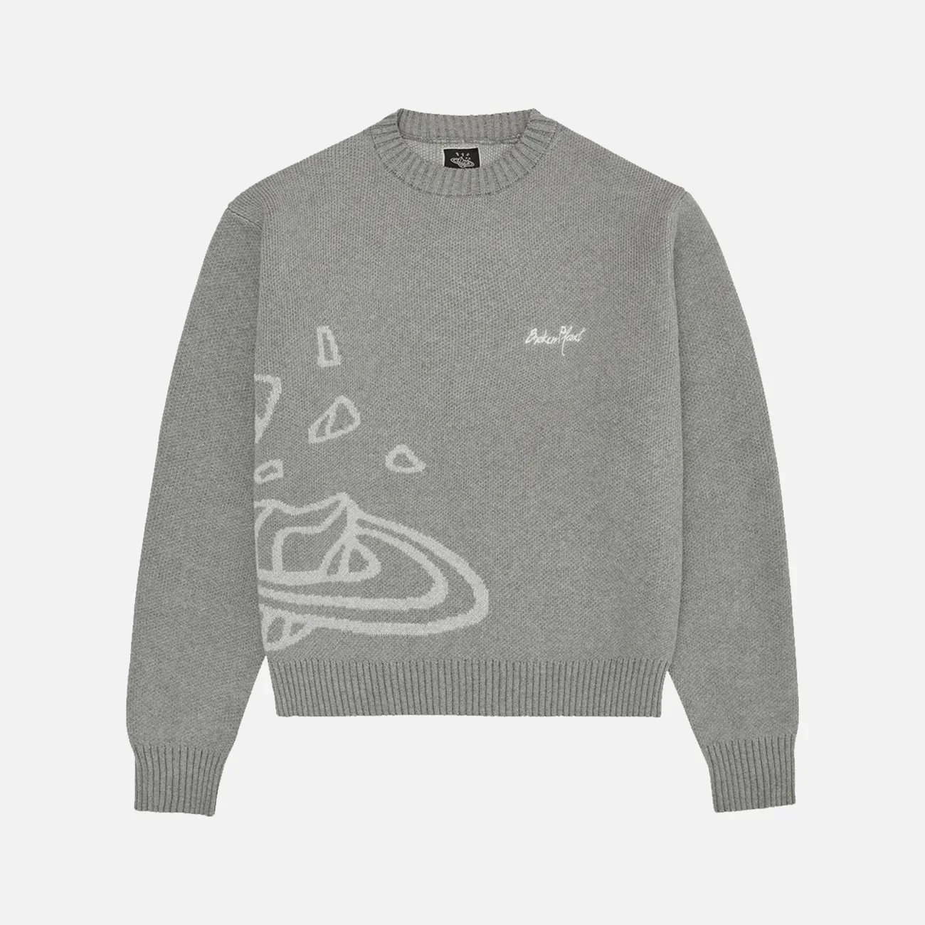 Broken Planet Market Knit Sweater Heather Grey - Image 3