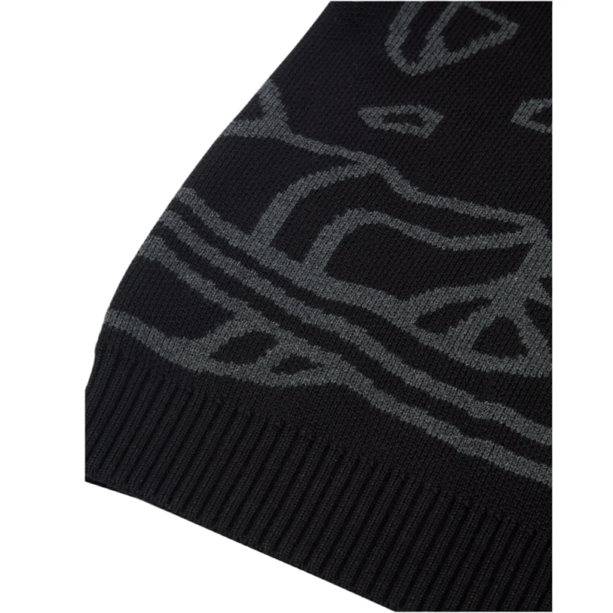 Broken Planet Market Knit Sweater Midnight Black - Image 2