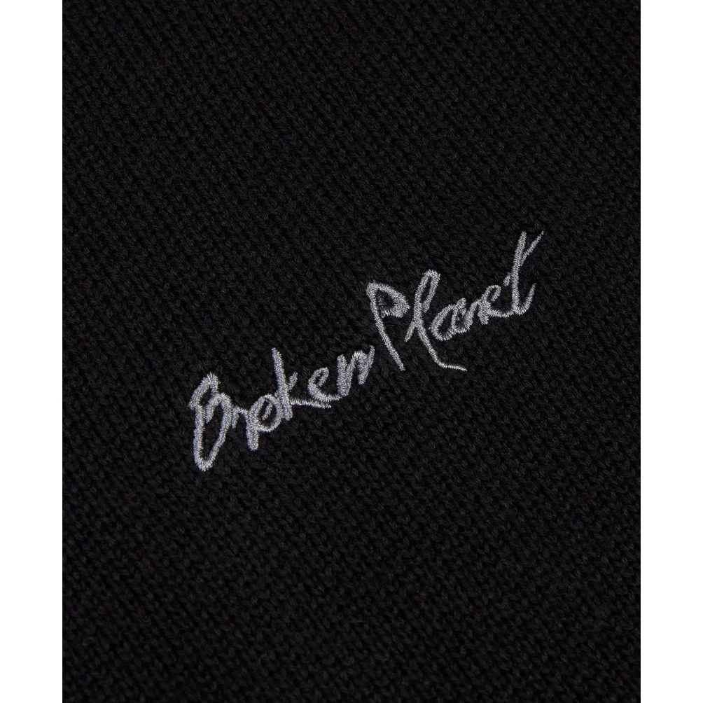 Broken Planet Market Knit Sweater Midnight Black - Image 3