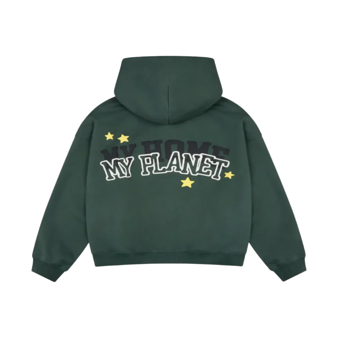 Broken Planet Market My Planet Zip Up Hoodie Emerald Green - Image 2