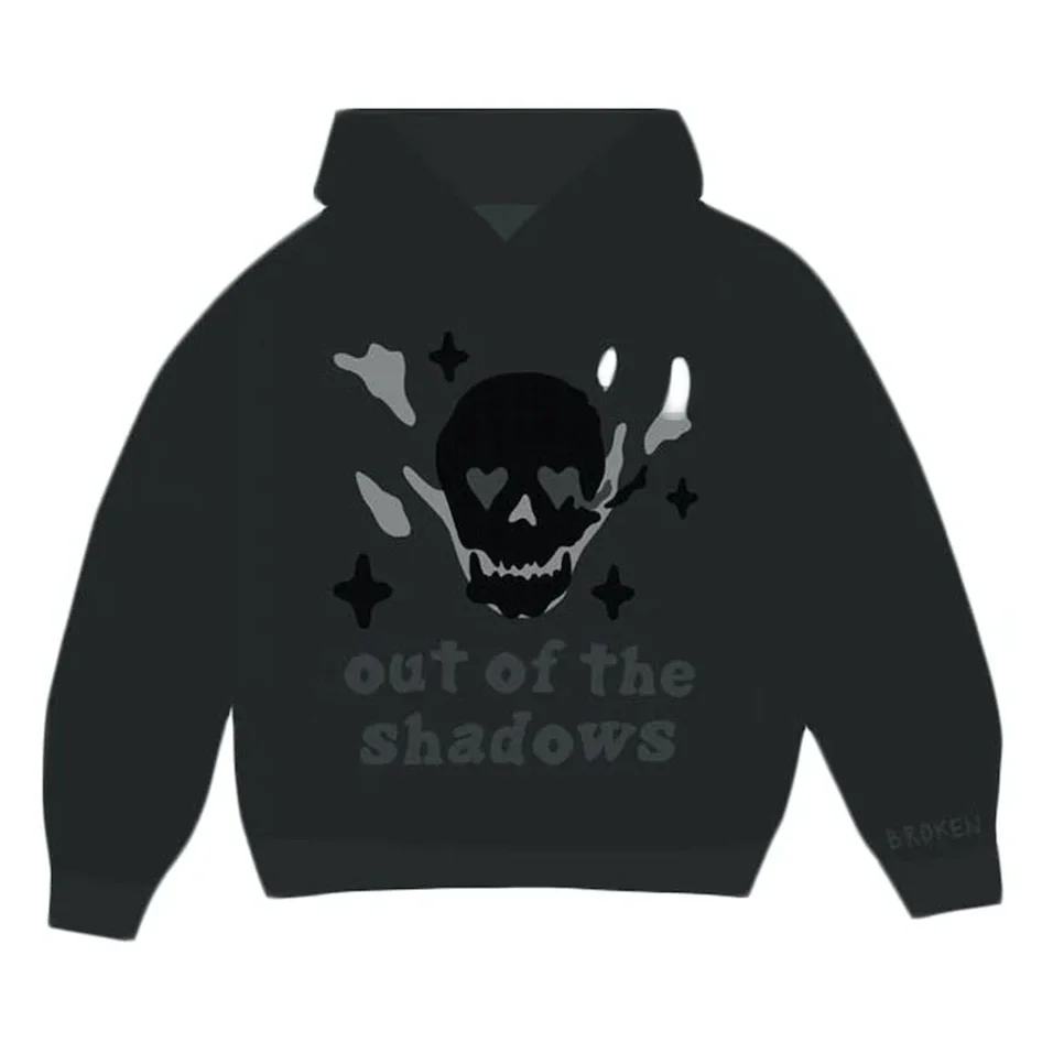 Broken Planet Market Out of the Shadows Hoodie Soot Black - Image 4